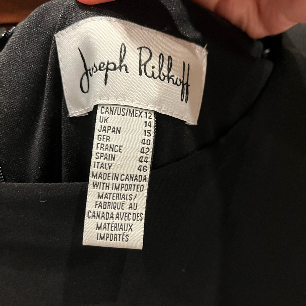 Joseph Ribkoff Black Ruched Dress - Picture 2 of 4